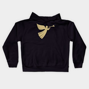 The angel with the trumpet is God's herald Kids Hoodie